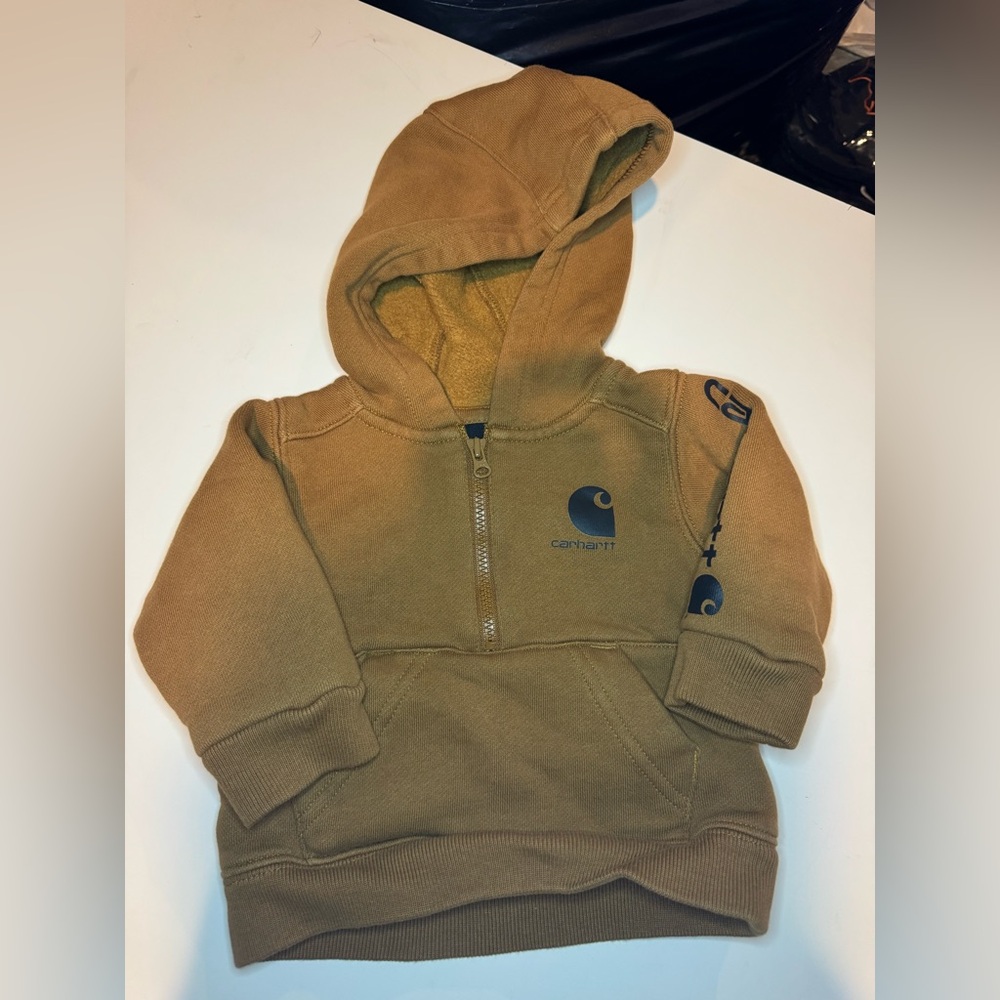 Carhartt Kids Brown Hoodie with Logo